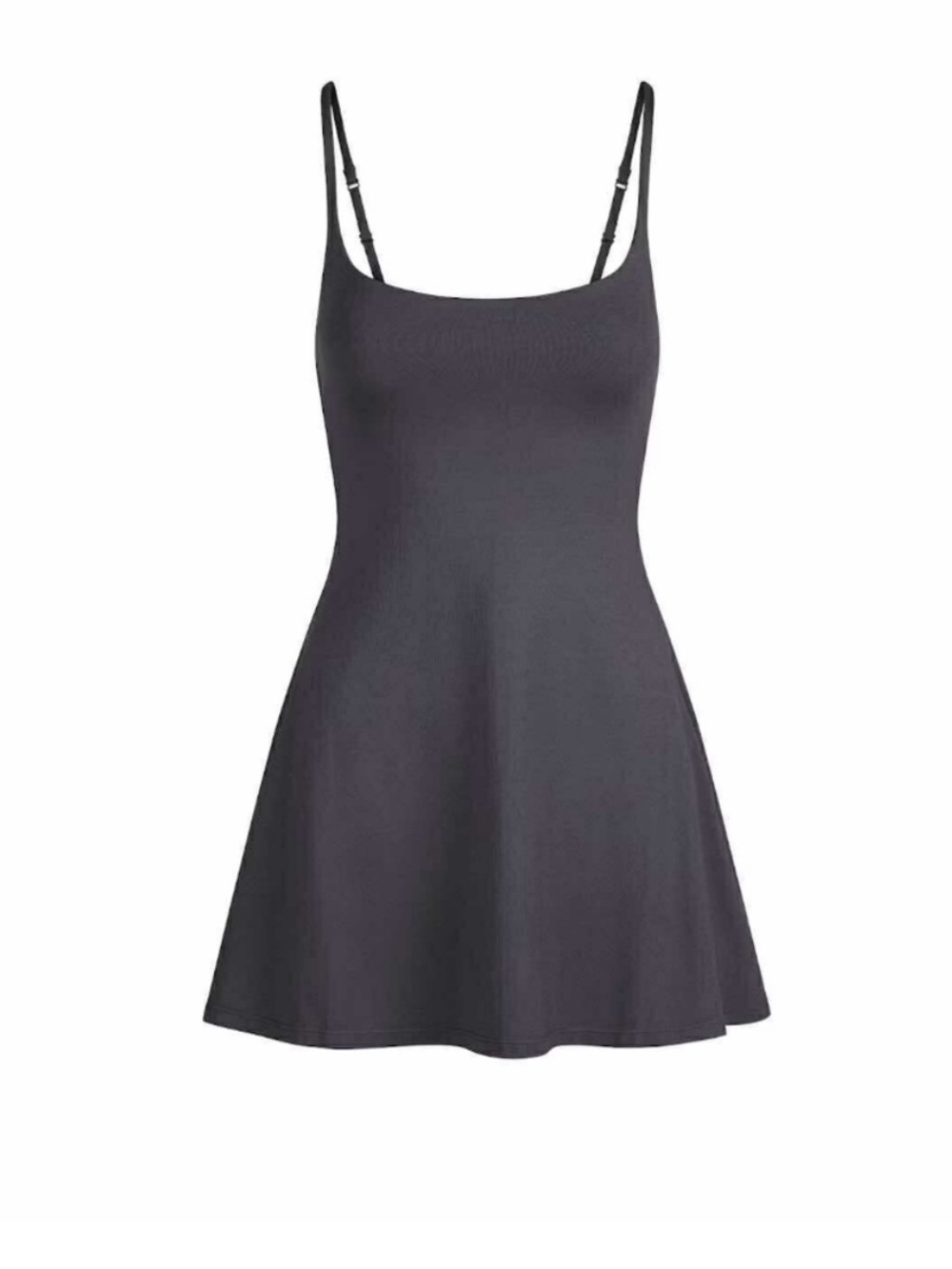 NWT! SKIMS Smooth Layers Mini Dress Size SMALL in Black